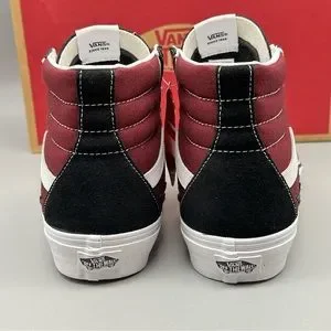 Vans Sk8-HI Bolt Suede Maroon Black White Men’s Sneakers New Vans | Shoes | Vans Sk8hi Bolt Suede Maroon Black White Mens  main image 4